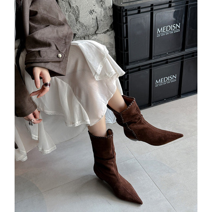 HARPER & JUNE | SLOUCHY POINTED BOOTS