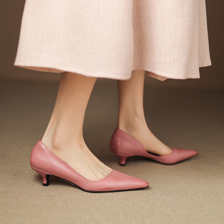 NORTHLINE STUDIO | POINTED KITTEN HEELS