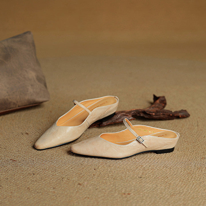 NORTHLINE STUDIO | SLENDER STRAP SLINGBACK FLATS