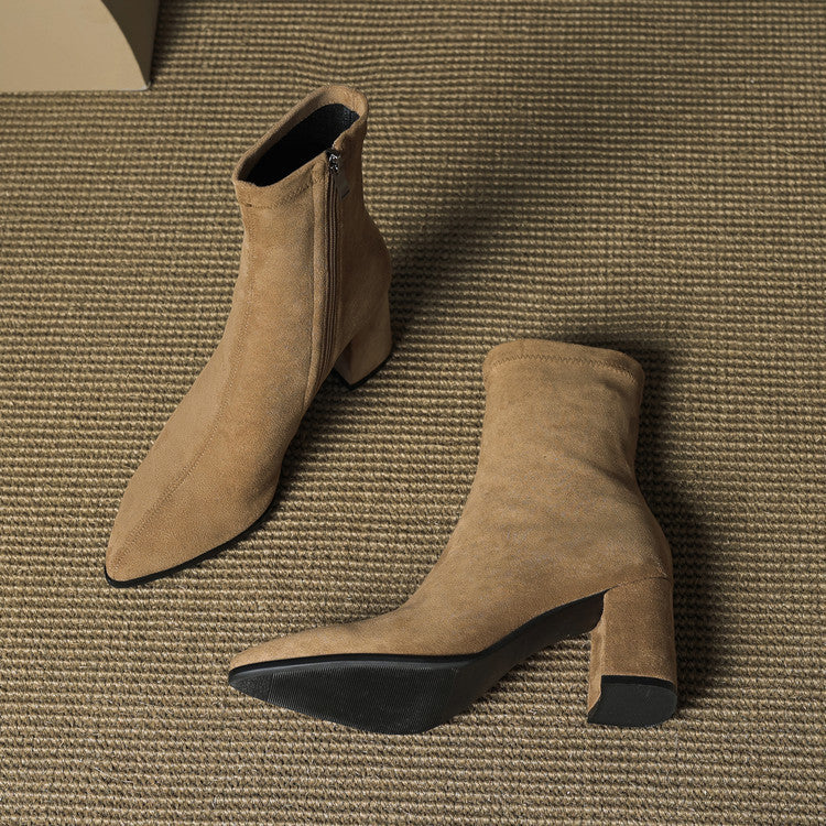 NORTHLINE STUDIO | ELEGANT SUEDE ANKLE BOOTS