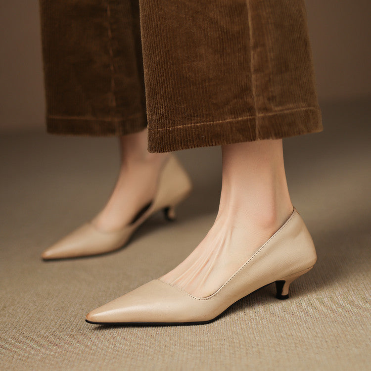 NORTHLINE STUDIO | POINTED KITTEN HEELS