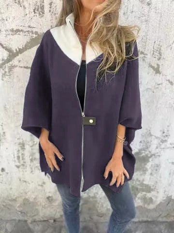 NORTHLINE STUDIO | Soft Relaxed Fit Cape Jacket