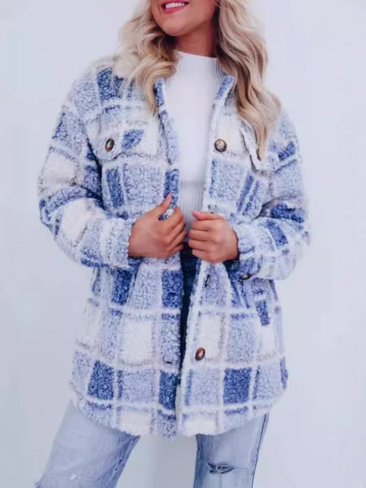 NORTHLINE STUDIO | Cozy Plaid Button-Down Jacket