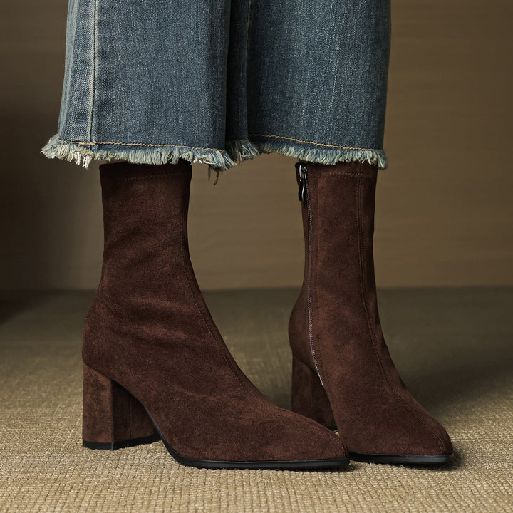NORTHLINE STUDIO | ELEGANT SUEDE ANKLE BOOTS