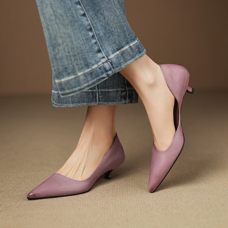 NORTHLINE STUDIO | POINTED KITTEN HEELS