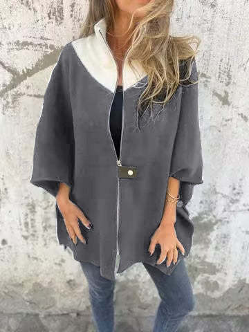 NORTHLINE STUDIO | Soft Relaxed Fit Cape Jacket