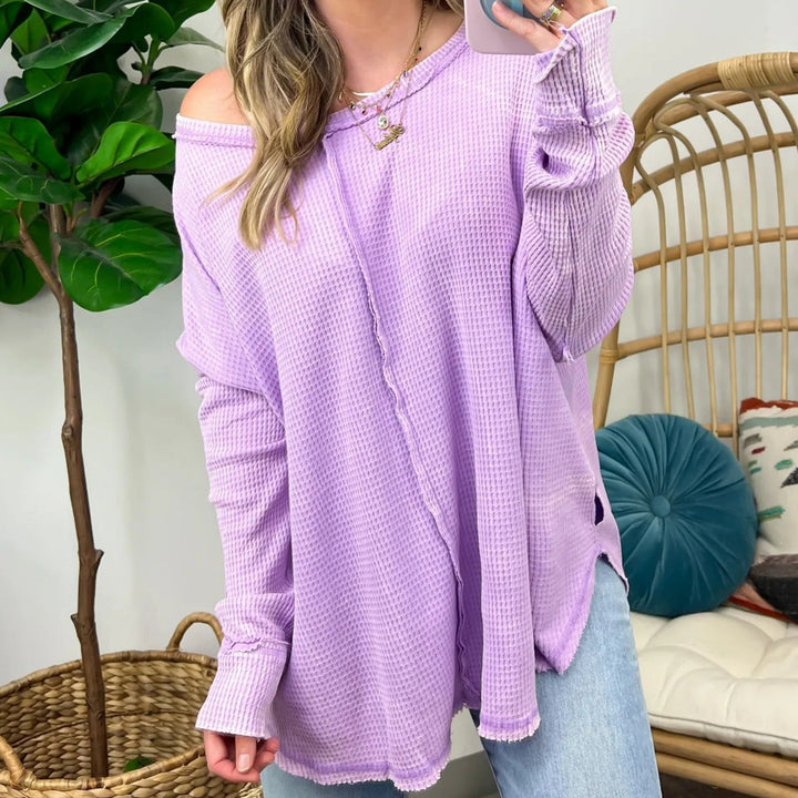 NORTHLINE STUDIO | Effortless Crewneck Washed Top