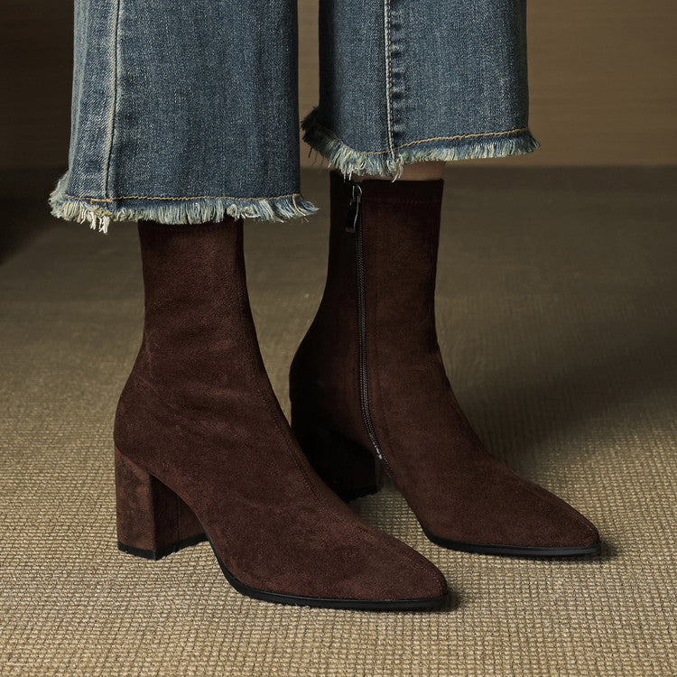 NORTHLINE STUDIO | ELEGANT SUEDE ANKLE BOOTS