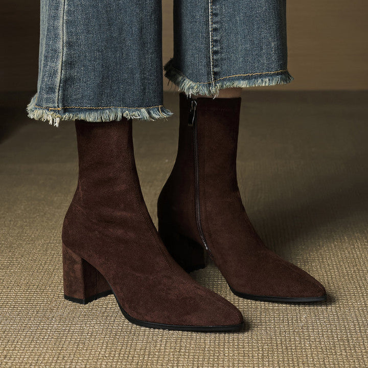 NORTHLINE STUDIO | ELEGANT SUEDE ANKLE BOOTS