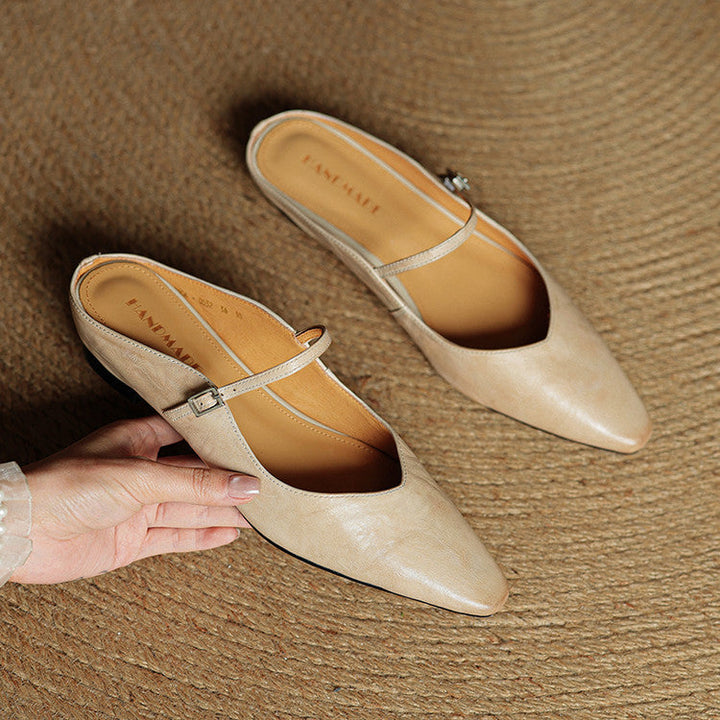 NORTHLINE STUDIO | SLENDER STRAP SLINGBACK FLATS