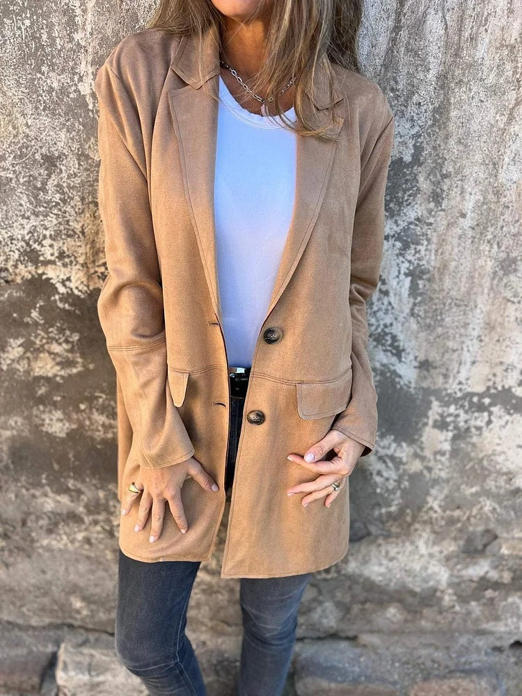 NORTHLINE STUDIO | Long Suede-Look Coat