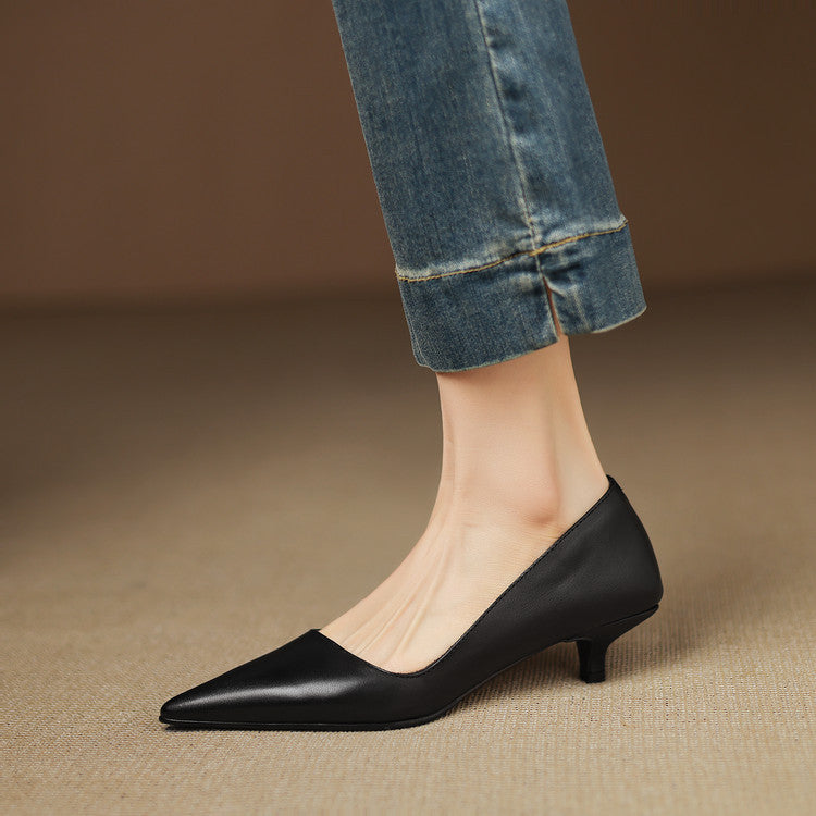 NORTHLINE STUDIO | POINTED KITTEN HEELS
