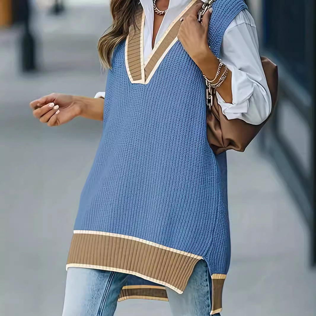 NORTHLINE STUDIO | Colourblock Knit Vest