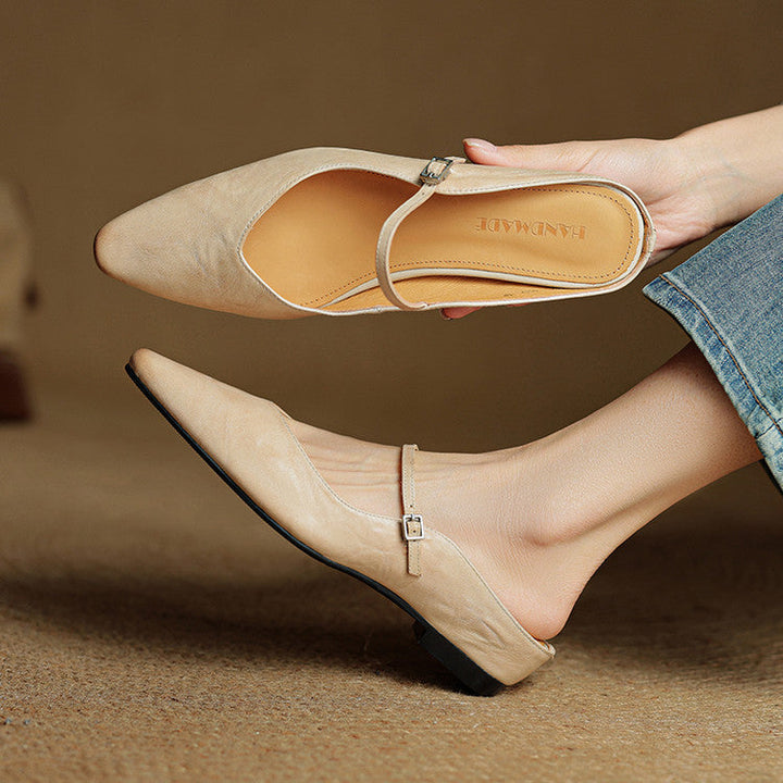 NORTHLINE STUDIO | SLENDER STRAP SLINGBACK FLATS