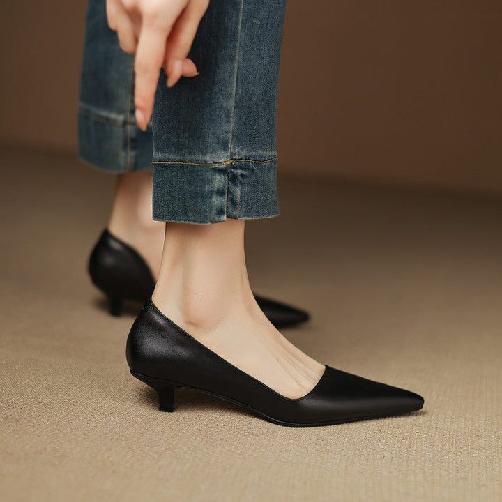NORTHLINE STUDIO | POINTED KITTEN HEELS