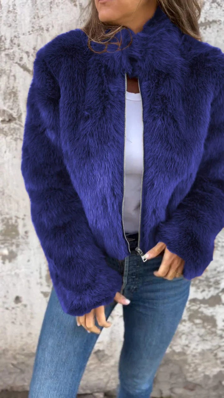 NORTHLINE STUDIO | LUXE FAUX-FUR ZIP JACKET