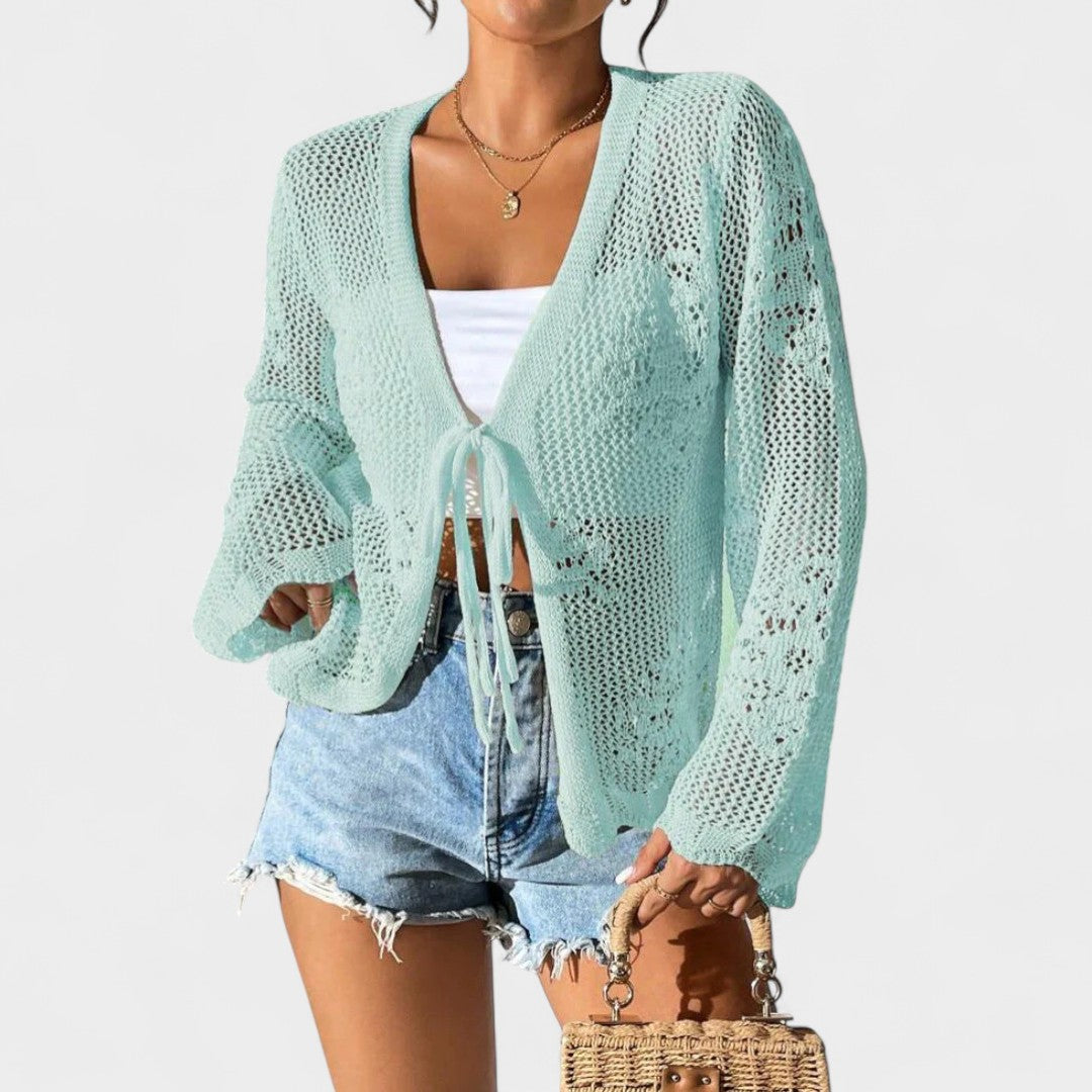 NORTHLINE STUDIO | OPEN FRONT CROCHET CARDIGAN