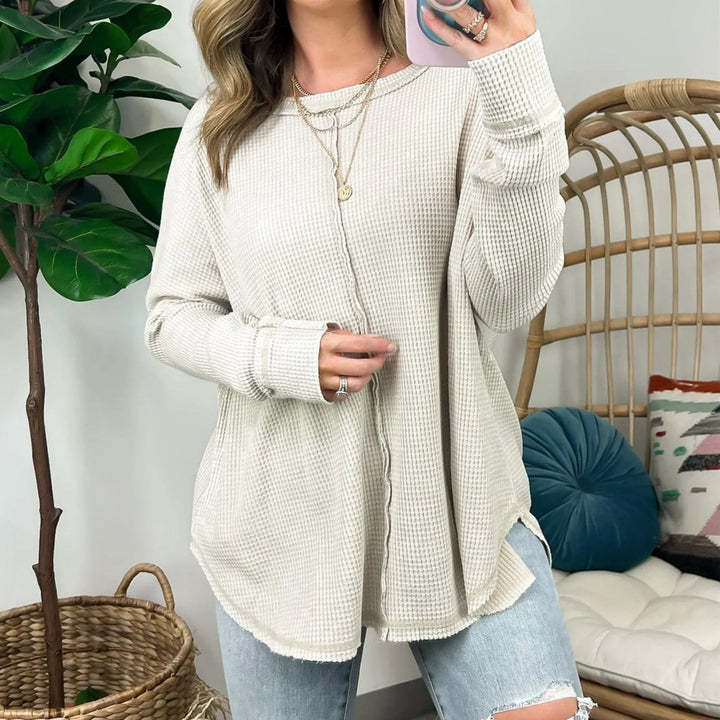 NORTHLINE STUDIO | Effortless Crewneck Washed Top