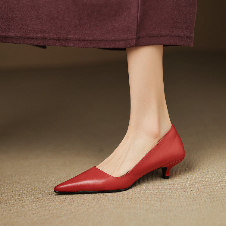 NORTHLINE STUDIO | POINTED KITTEN HEELS