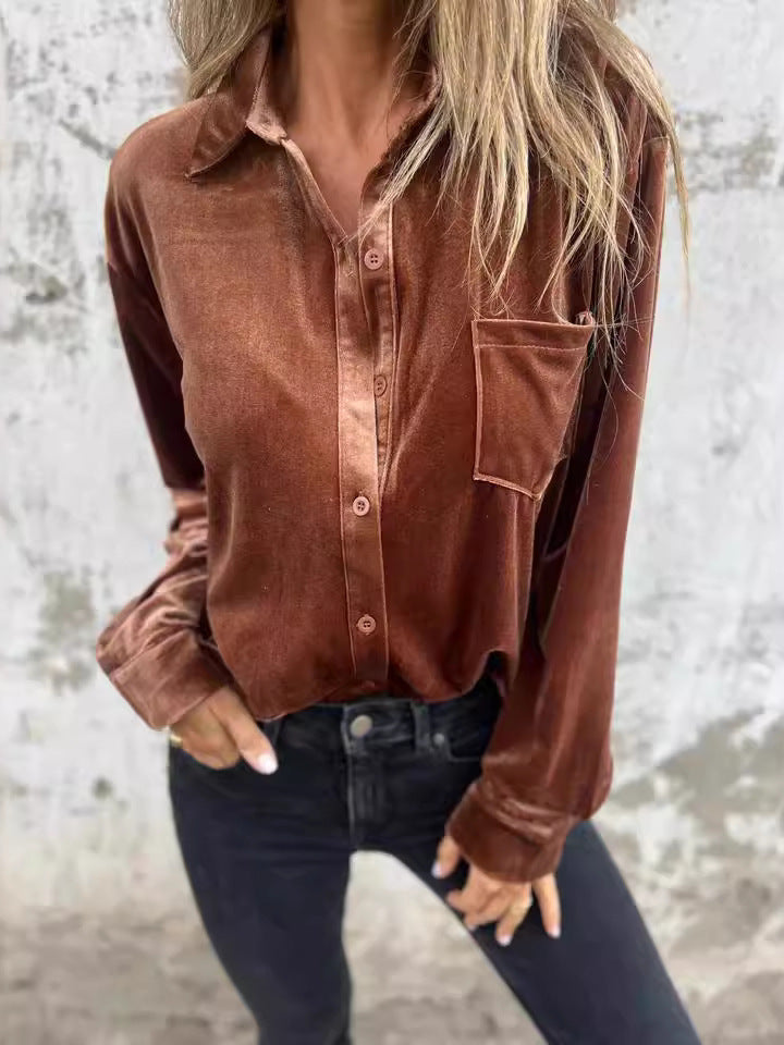 NORTHLINE STUDIO | LUXE VELVET BLOUSE
