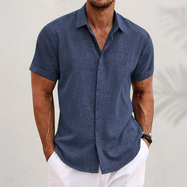 OWEN | SHORT SLEEVE TEXTURED SHIRT