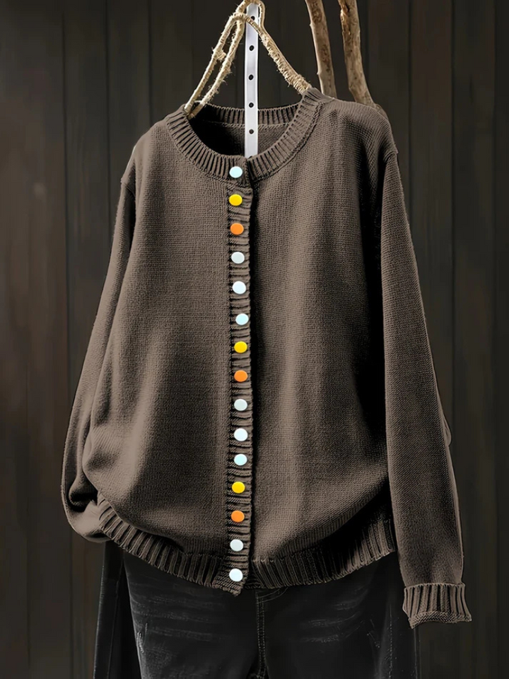 NORTHLINE STUDIO | MULTICOLOR BUTTON CARDIGAN