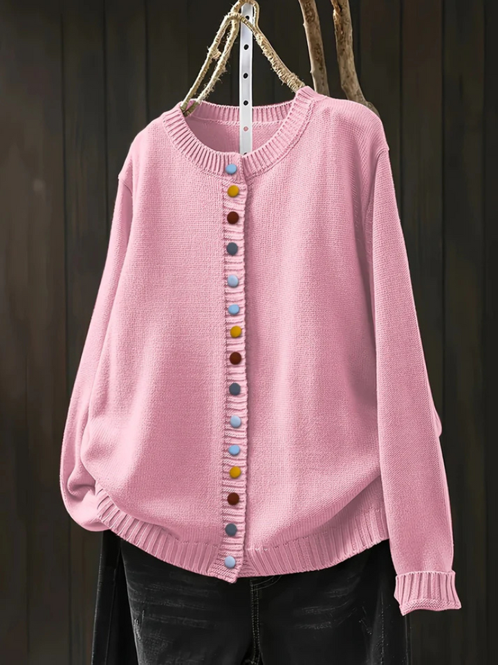 NORTHLINE STUDIO | MULTICOLOR BUTTON CARDIGAN