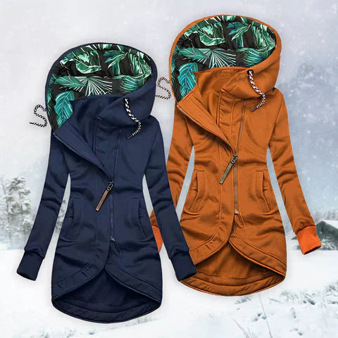 NORTHLINE STUDIO | ASYMMETRIC ZIP HOODED JACKET