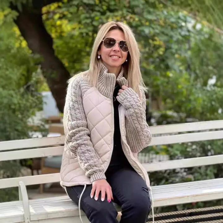 NORTHLINE STUDIO | Quilted Knit Sleeve Jacket