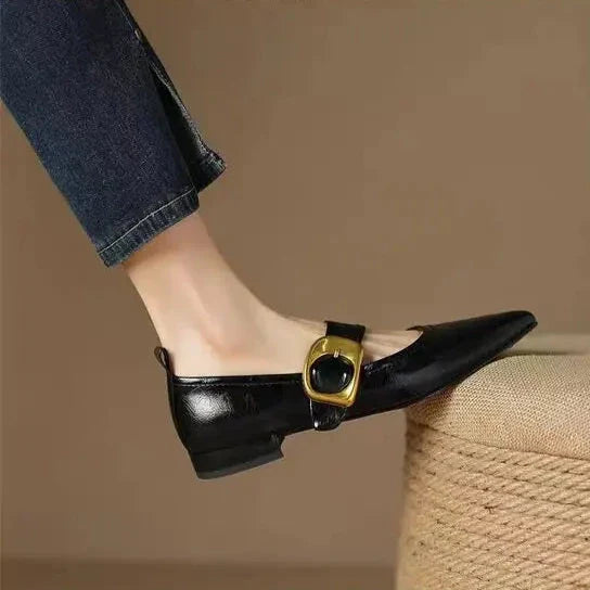 NORTHLINE STUDIO | BUCKLE STRAP POINTED FLATS