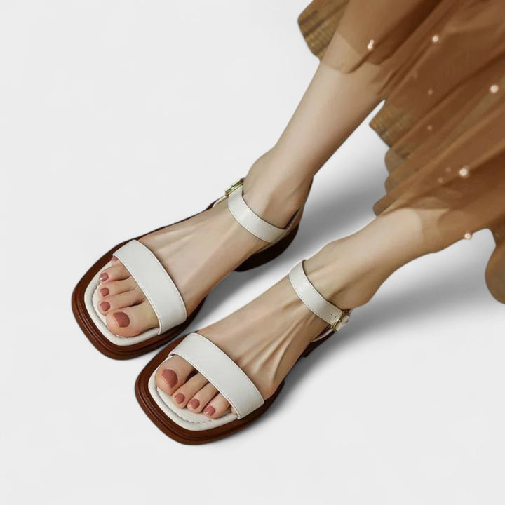 DEBORAH | COMFORT-STRAP FLAT SANDALS