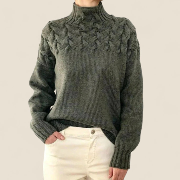Juno | Blush Cable Knit Sweater