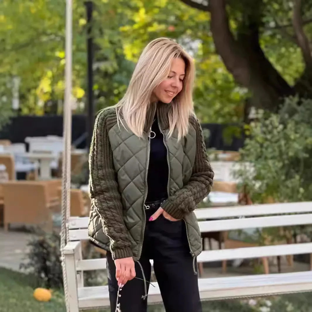 NORTHLINE STUDIO | Quilted Knit Sleeve Jacket