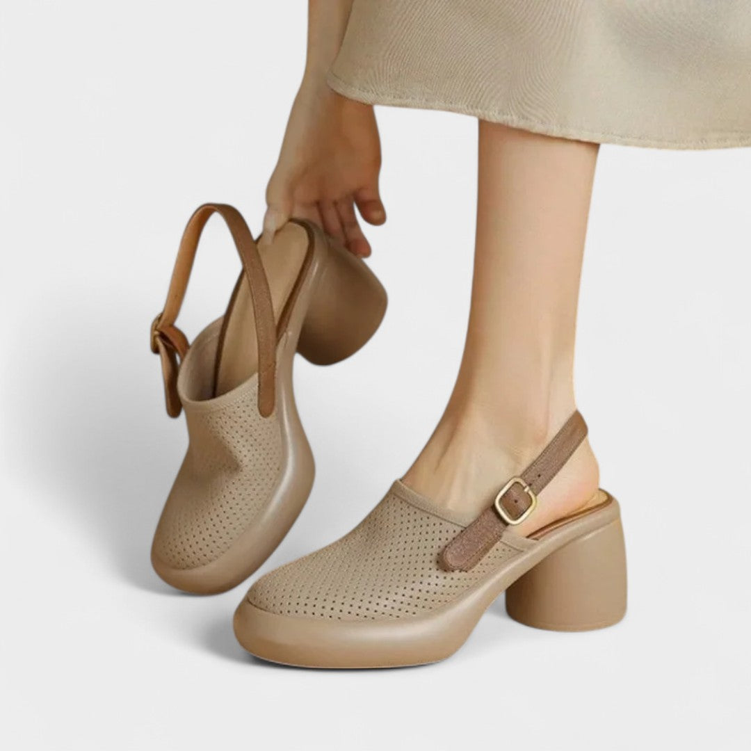 EVELYN | CHUNKY HEEL SLINGBACKS
