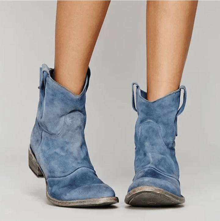 NORTHLINE STUDIO | Suede Western Boots
