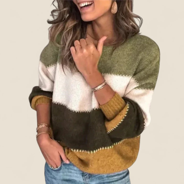 Livia | Cozy Colorblock Sweater