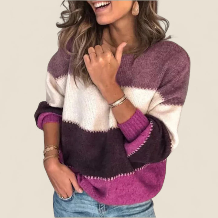 Livia | Cozy Colorblock Sweater