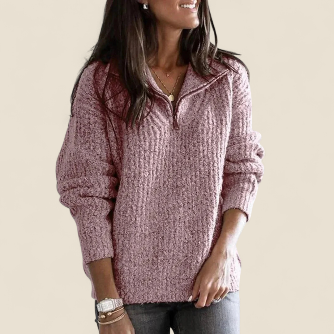 Margo | Soft Zip Comfort Sweater