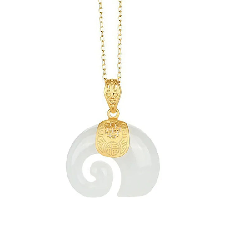Aureum I Stone Elephant Pendant