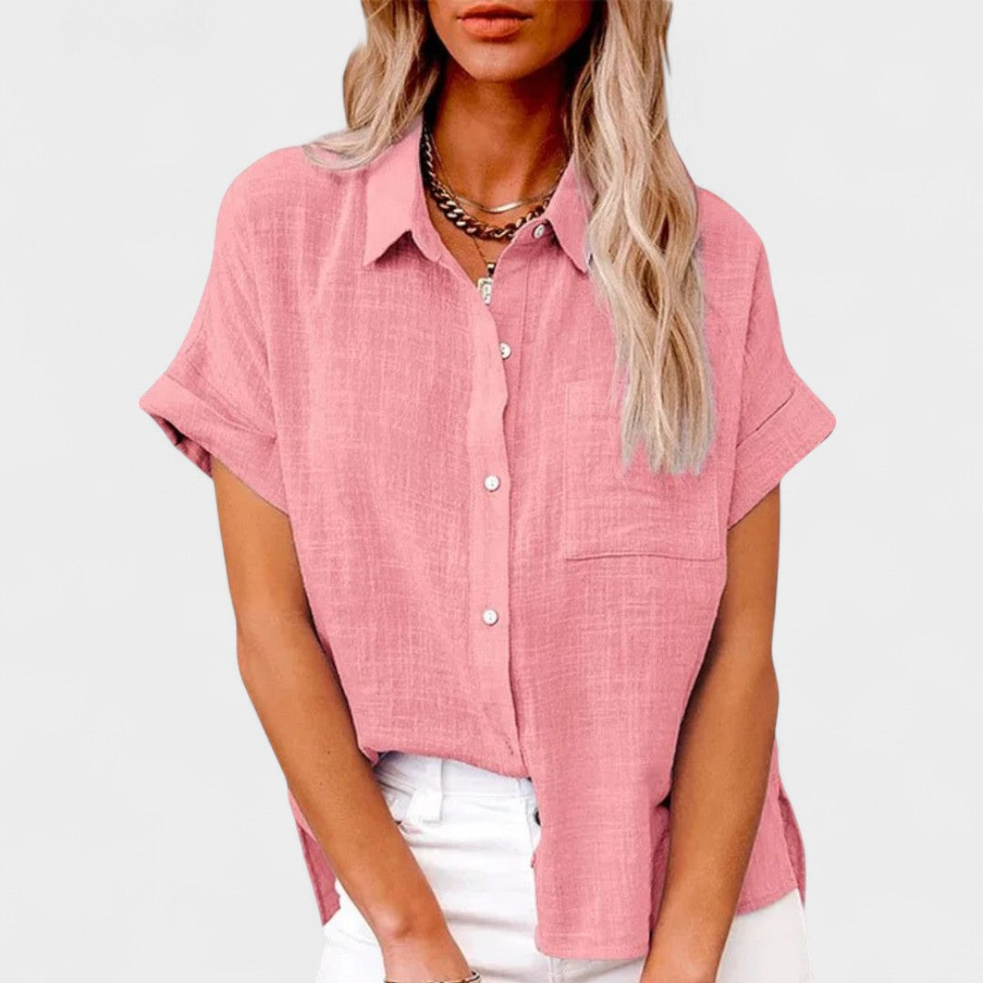 NORTHLINE STUDIO | RELAXED BUTTON BLOUSE