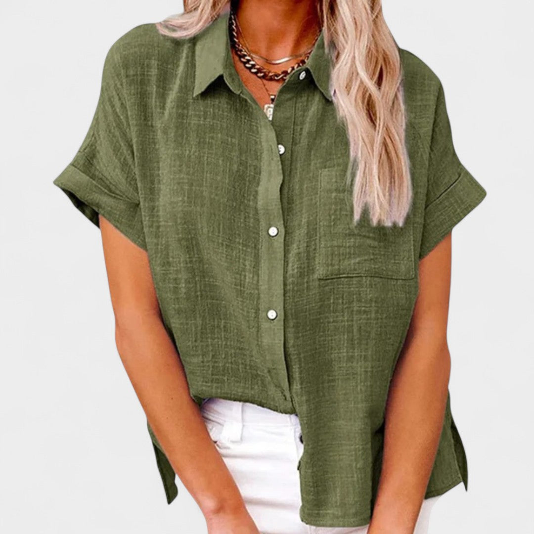 NORTHLINE STUDIO | RELAXED BUTTON BLOUSE