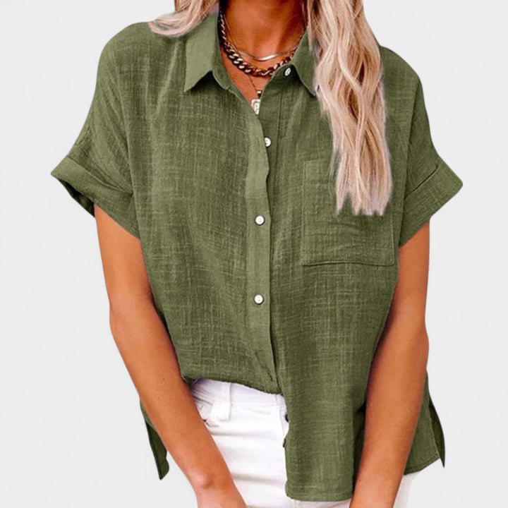 NORTHLINE STUDIO | RELAXED BUTTON BLOUSE