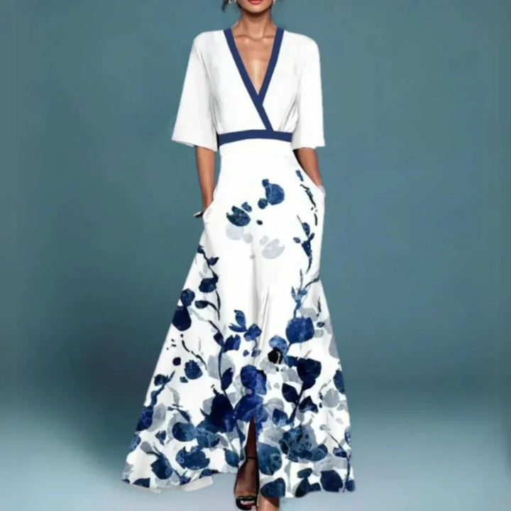 Vivian | Elegant Floral Maxi Dress