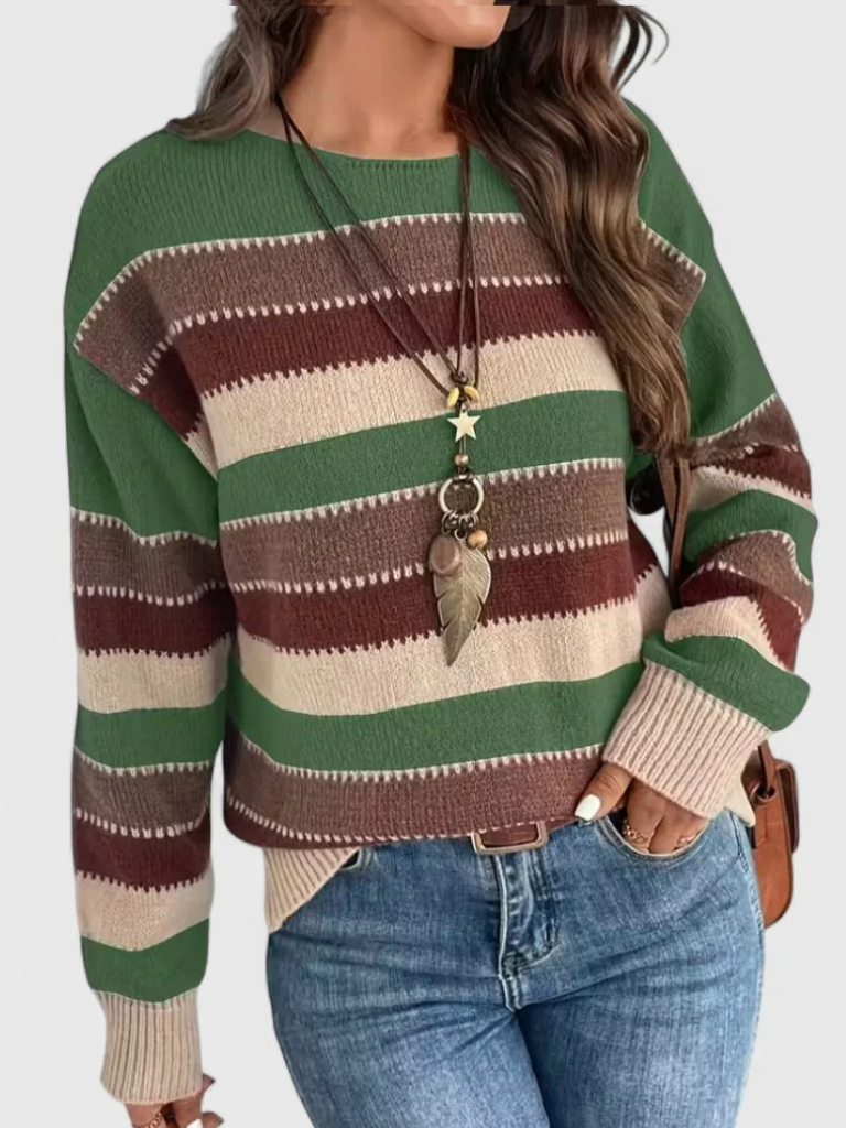 DUSTY STRIPED PULLOVER