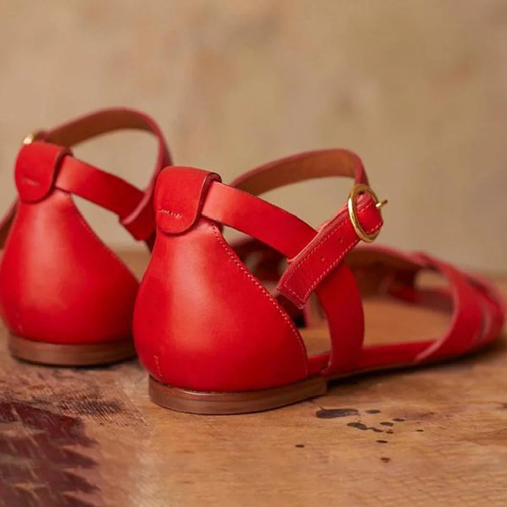 HARPER & JUNE | STRAPPY FLAT SANDALS