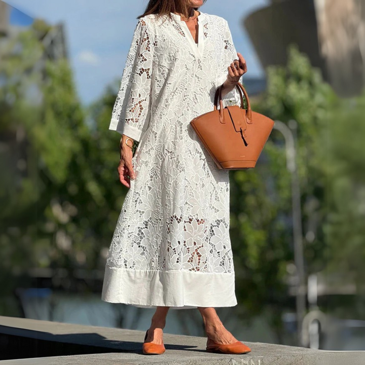 Marlene | Floral Lace Maxi Dress