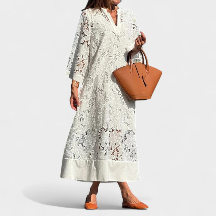 CLAIRE | LACE MIDI DRESS