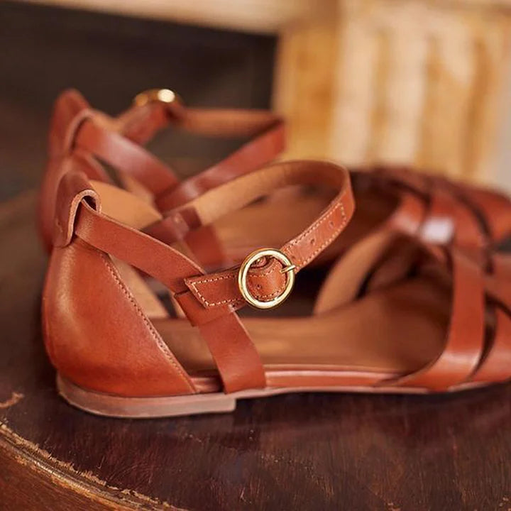 HARPER & JUNE | STRAPPY FLAT SANDALS