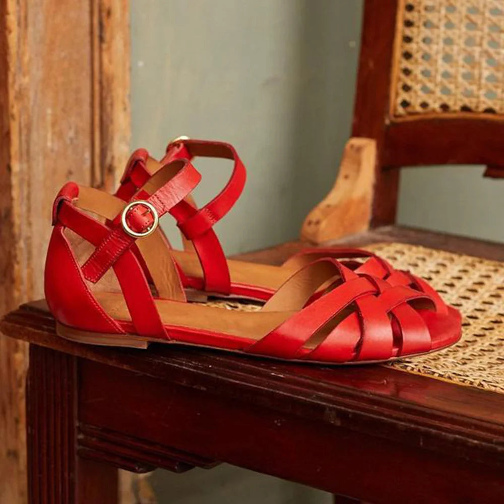 HARPER & JUNE | STRAPPY FLAT SANDALS