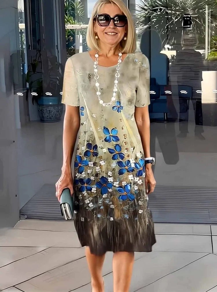 CATHERINE | RELAXED FLORAL SHIFT DRESS